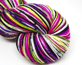 Hardcore Sock Yarn - "Xtra Creepy" - Handpainted Superwash Merino - 463 Yards