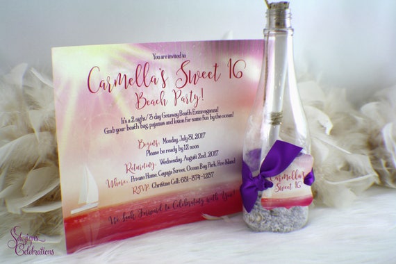 Bottle Invitations For Quinceanera 8