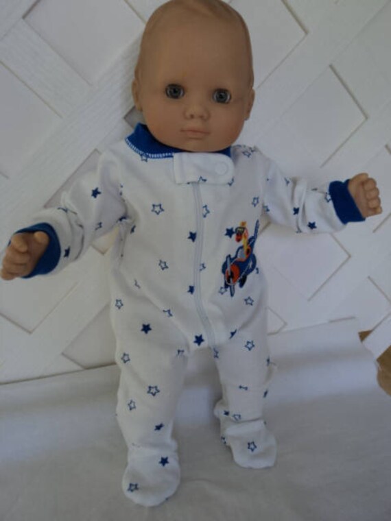 Bitty Baby Boy car footed  Pajama, Sleeper, Doll Clothes