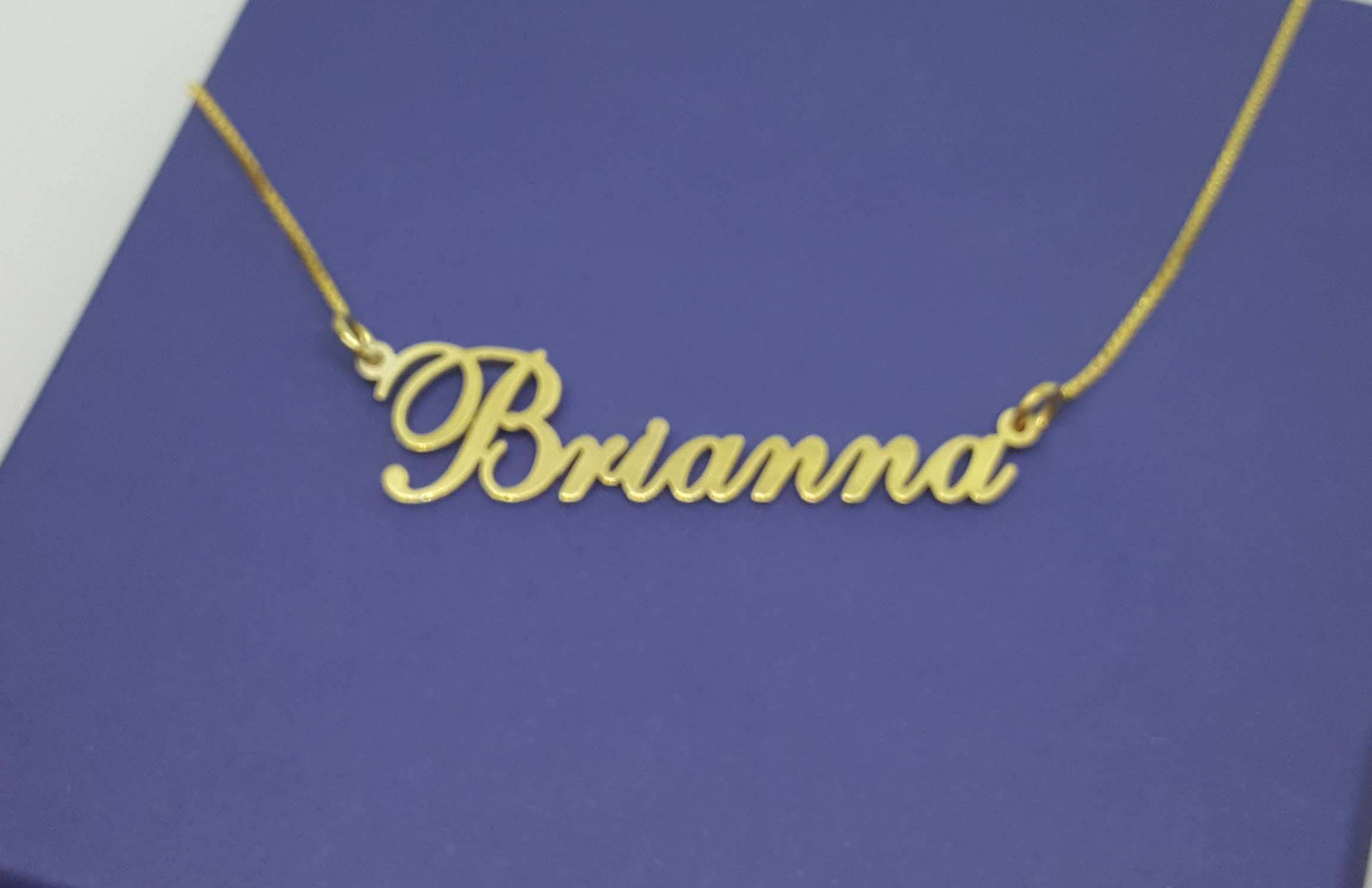 24k Gold Plated Name Necklace with your name any name of your