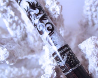 FNS - The Petite "Princess Eve" Dragon Stick Featuring African Blackwood Inlaid with Mother of Pearl and Silver Extreme Pearl Essence