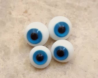 Blue glass eyes 10 mm. lati yellow pukifee Littlefee BJD