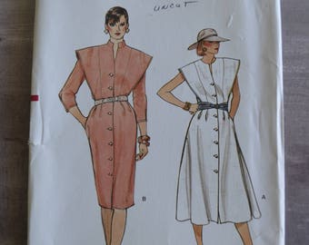 Vogue 8912 Misses Dress Size 14-18 UNCUT Vintage 1980's Fashion