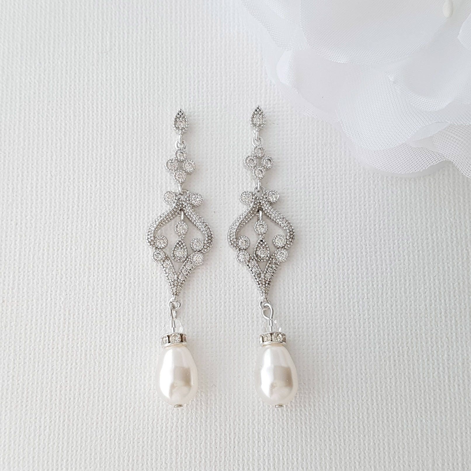 Vintage Style Wedding Earrings 8