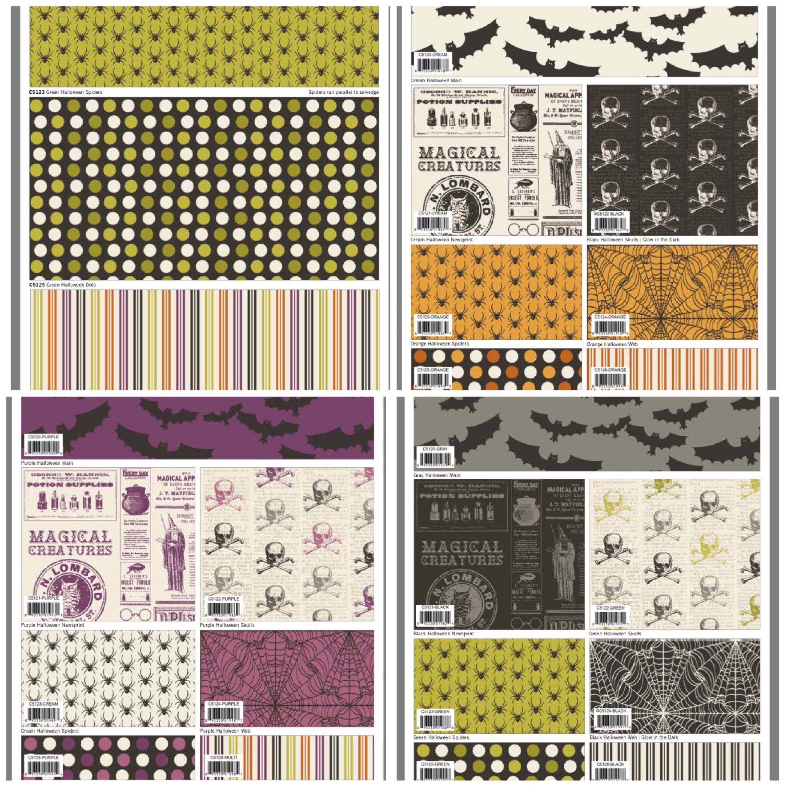 Lost & Found Halloween Fat Quarter Bundle by Jen Allyson for
