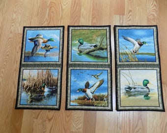 Duck Wall hangings set of 3 handmade 12 x 23.5