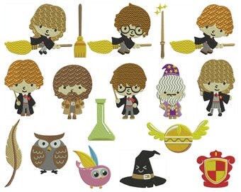 HARRY Potter - Machine Filled Embroidery - Instant Digital Download