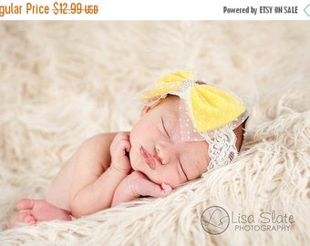 12% off Baby headband, newborn headband, adult headband, child headband and photography prop The single sprinkled- Candy bow headband