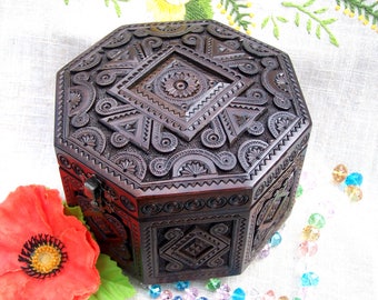 Jewelry box Ring box Wooden jewelry box Wooden box Wood box Jewellery box Jewelry holder Jewelry organizer boite bijoux Jewelry storage B26