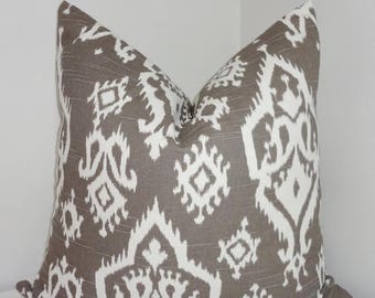 FALL is COMING SALE Grey & White Ikat Pillow Cover Decorative Pillow Cover Grey Ikat All Sizes