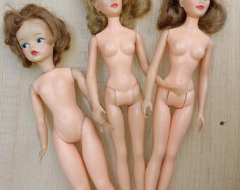 Vintage Tammy Doll Lot Dolls Tammy and Two Misty Dolls Different Hair Colors TLC Need A Bath Otherwise Good