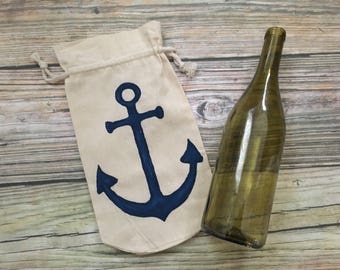 nautical wine bags