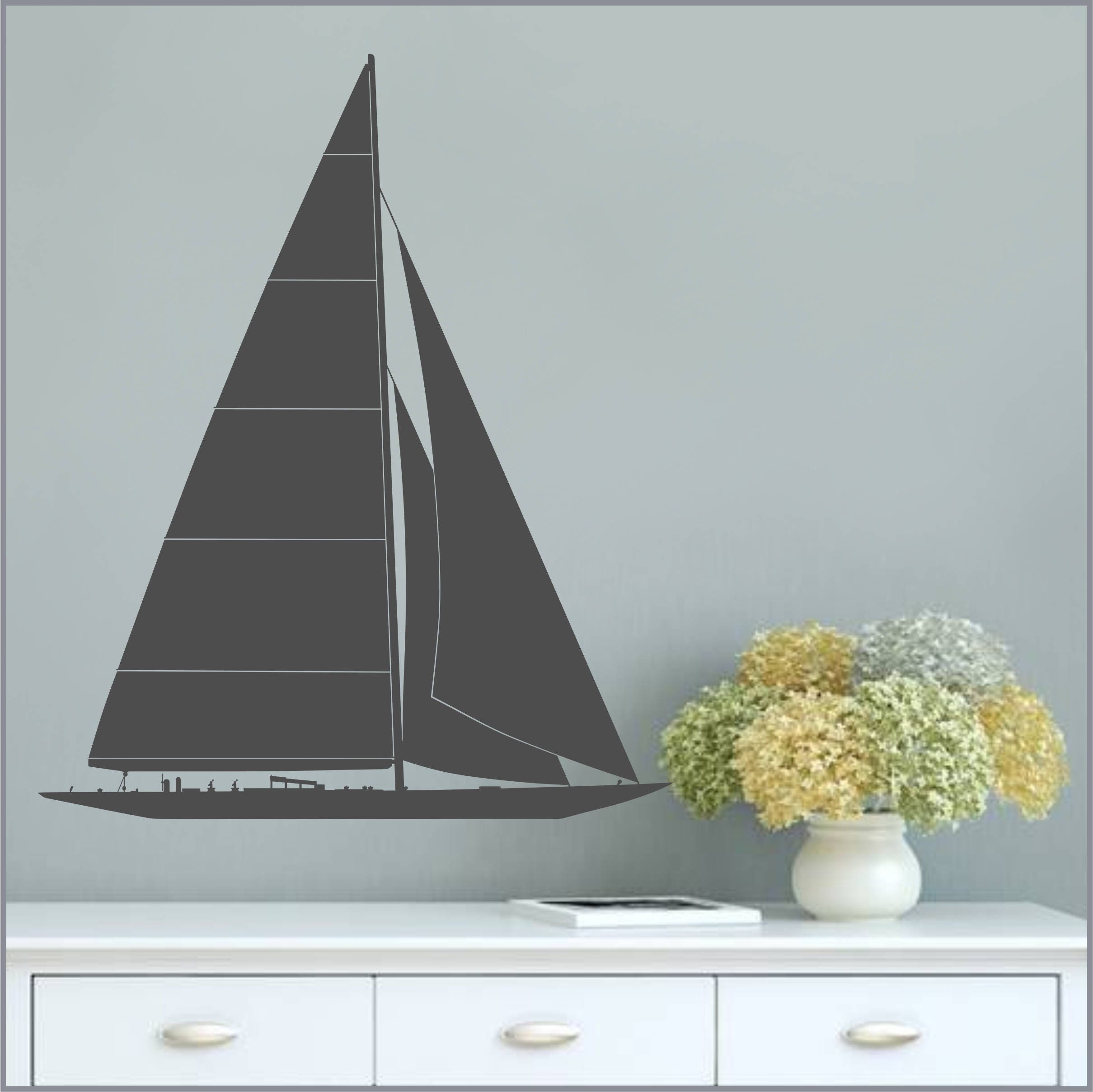 sailboat decor decal