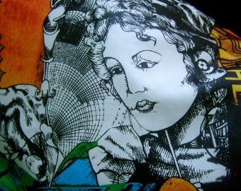 Avant Garde Mod Graphic Print Vinyl Dress