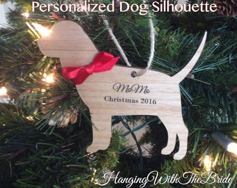 Personalized Christmas Pet Ornament, Christmas Ornament, Dog Ornament, Personalized Dog Ornament, Dog Lover, Engraved Pet Ornament