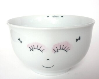 Girl personalized coquinette porcelain bowl