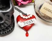 Rocky Horror Picture Show, Rocky Horror Necklace, Boss Heart Tattoo Necklace