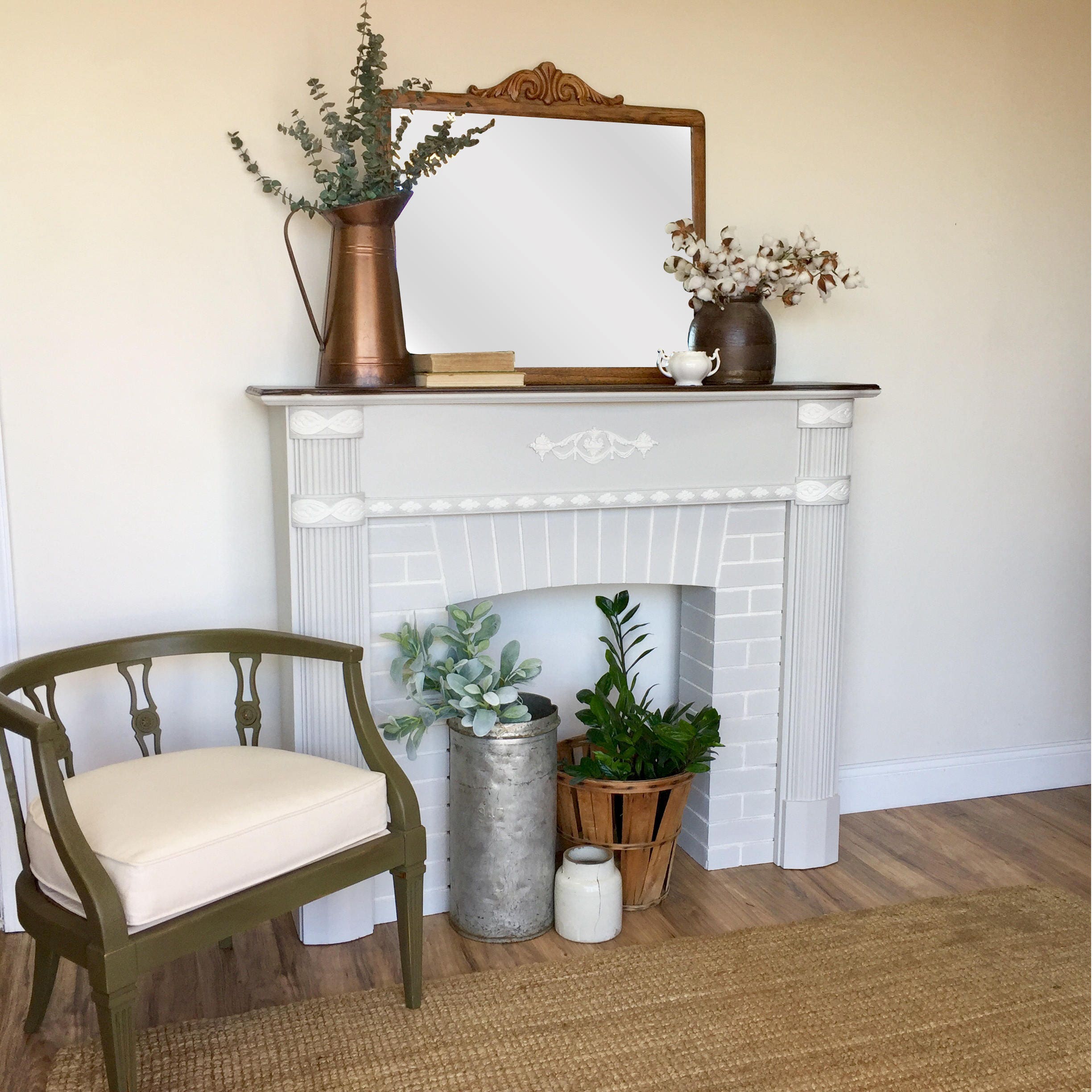 White Fireplace Mantel Federal Style Distressed Furniture Antique White Fireplace Mantel Federal Style Distressed Furniture Antique Surround Faux Farmhouse Wood