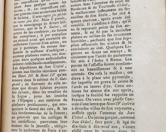 Antique French Leather Bound Book Printed in 1804 "Nouveau Dictionnaire Historique" Dictionary by Chaudon 3 rd Volume Ca to Co, Historical
