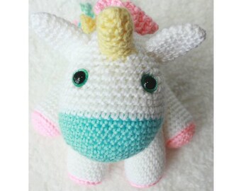Crochet Unicorn Plush - Large Unicorn Stuffed Animal - Toddler Gift - Baby Shower Gift - Baby Room Decor - Toddler Toy - Baby Girl Gift