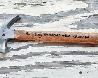 Christmas gift for him - Engraved Hammer - Personalized Hammer - Grandfather Gift - Gift for Husband - Custom Hammer - Gift for Dad