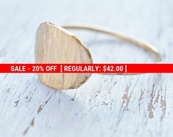 SALE 20% OFF gold filled ring, gold ring,stacking ring, hammered gold ring,statement ring,gold ring for women- 21240