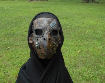 Scary Leather Mask Da Freak Nightmare Beast Creature Multi Tone Borderlands Apocalyptic Cosplay Costume Halloween
