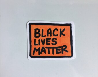 black lives matter racial equality activism feminist sticker