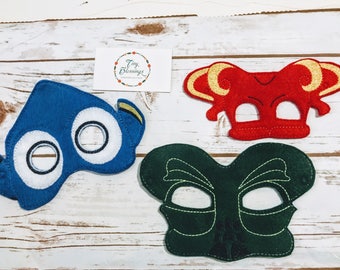 PJ Masks Pretend Play Masks Handmade Mask Dress Up Mask