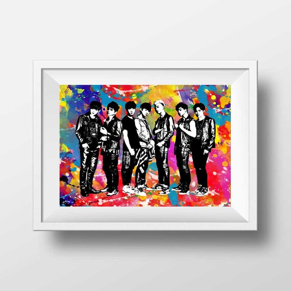Bts band poster print Bangtan Boys poster print Beyond The