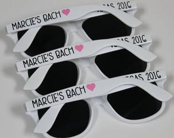 SALE! 10% OFF - Personalized Sunglasses, Wedding Favors, Bachelorette Gifts, Bachelorette Party Favors, Destination Wedding, Party Favors