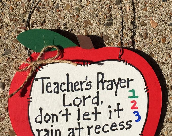 Teacher Gifts 691 Teacher's  Prayer Apple