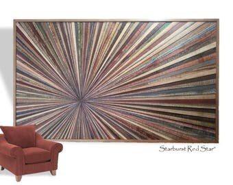 Reclaimed Wood Art Sculpture Large Starburst Rustic Modern Transistional Abstract Textured Infinity Point Narrow Strips Custom Reclaimed Wood Art Sculpture Large Starburst Rustic Modern Transistional Abstract Textured Infinity Point Narrow Strips Custom