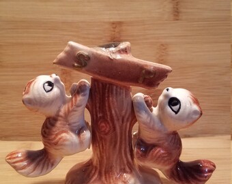 Squirrels with tree Salt and Pepper Shaker Japan