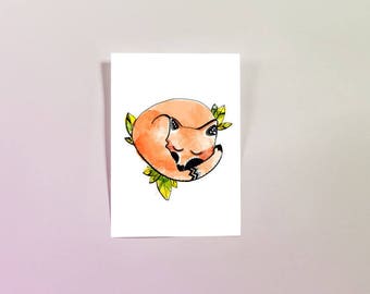 A5 print - Fox - Illustration - kids room decoration