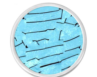 X 1 metal disc and turquoise/Black Pearl