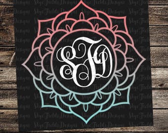 Download Mandala monogram svg | Etsy