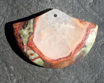 Rainforest Jasper Gemstone Pendant - 35mm x 50mm