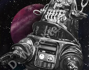 Robby the Robot Print