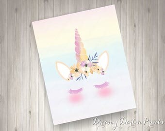 printable unicorn etsy