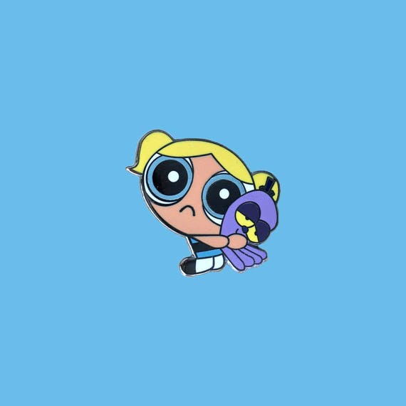 Sad Bubbles Enamel Pin Powerpuff Girls Ppg Bubbles Octi