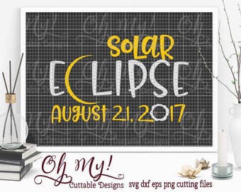 Solar Eclipse Layered Svg Dxf Eps Png Cutting File