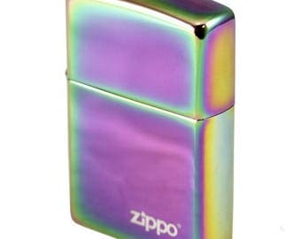 Zippo Rainbow, Spectrum color lighter, Personalized, Engraved
