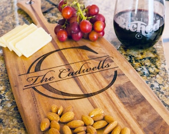 Personalized Cheese Board, gift for her, wedding gifts couple, Paddle Board, Personalized Cutting Board, gift for bride, personalized gifts