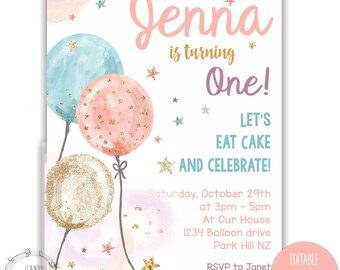 balloon birthday invitation balloon birthday party