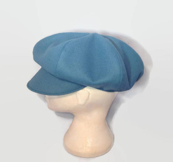 Newsboy Hat Newsboy Cap Light Teal Bakers Boy Hat Medium