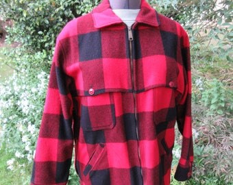 Vintage Woolrich Wool Hunting Coat Jacket Size 42