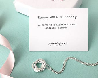40th Birthday Necklace