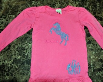 horse monogram shirt