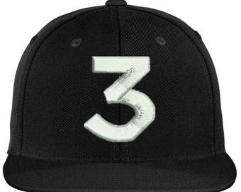 Chance Number 3 Hat Inspired 3D Puff | Chance | Chance Rapper | Chance the Rapper | 3 hat | Chance 3 | Chance Dad Hat | Chance Cap